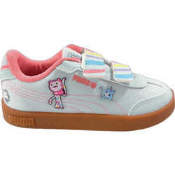 Puma Gabby Club II Era Παιδικά Sneakers Λευκά Κοραλί 405778-01