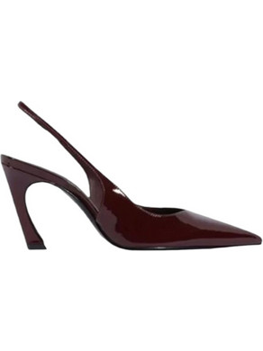 Schutz Γόβες Slingback Λουστρίνι με Λεπτό Ψηλό Τακούνι Μπορντό S2211900010001