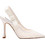 Steve Madden Brylie Γόβες Slingback Δερμάτινες με Λεπτό Ψηλό Τακούνι Φιόγκο & Στρας Λευκές 11004866-PRL