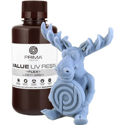 Prima Creator Value Flexible UV Curable Ρητίνη 3D Printer Light Grey 500gr