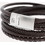 Steel & Barnett Bonacci Ανδρικό Βραχιόλι Χειροπέδα από Δέρμα & Ατσάλι LBB/003