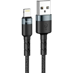 Hoco SU99 Plus Braided USB-A to Lightning Cable 2m Black