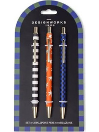 Designworks Dopo Stripe Star Στυλό 3τμχ SBP-1010EU