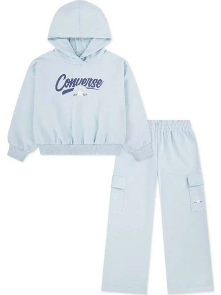 Converse Παιδικό Σετ Φόρμας Γαλάζιο 4CJ062-UHV