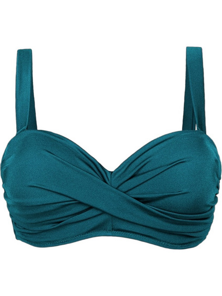 Rock Club Bikini Top με Ενίσχυση Πετρόλ BP-2081-333