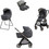 Inglesina Electa Quattro Darwin Recline Evo 2026 Καρότσι Μωρού 3 σε 1 Garage Grey Bronze Black