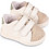Babywalker Βαπτιστικά Sneakers για Αγόρι Δερμάτινα Ανατομικά Λευκά Μπεζ PRI2113