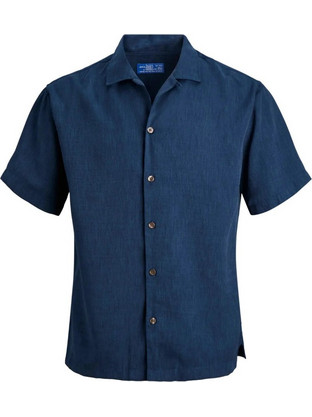 Jack & Jones Ανδρικό Πουκάμισο Βαμβακερό Κοντομάνικο Κανονική Γραμμή Navy Μπλε 12291048