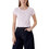 Calvin Klein Γυναικείο Καλοκαιρινό Crop Top Ριπ Εκρού LV047C200G-TN9