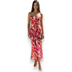 Benissimo Maxi Καλοκαιρινό Φόρεμα για Γάμο / Βάπτιση Floral Ντραπέ Κοραλί 262092952