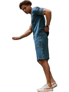 Bodymax Αθλητικό Ανδρικό Σετ T-Shirt & Βερμούδα Καλοκαιρινό Πετρόλ S/3002S-8004