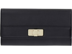Tommy Hilfiger Μεγάλο Γυναικείο Πορτοφόλι με Clip Μαύρο AW0AW18704-BDS