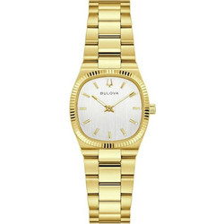 Bulova Γυναικείο Ρολόι με Χρυσό Μεταλλικό Μπρασελέ 97L189