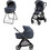 Inglesina Electa Duo 2026 Καρότσι Μωρού 2 σε 1 Rooftop Blue Iron Black