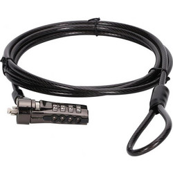 Conceptronic CUSTODIO01BS Κλειδαριά Laptop Kensington Standard με Συνδυασμό 1.8m