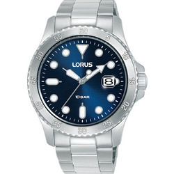 Lorus Ανδρικό Ρολόι με Ασημί Μεταλλικό Μπρασελέ RS967DX9