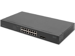 Digitus DN-95347-2 Unmanaged L2 Switch με 16 Θύρες Ethernet 1000Mbps και 2 SFP θύρες