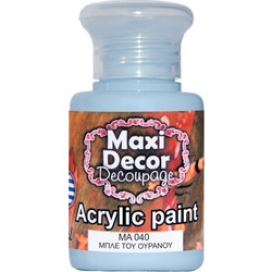 Maxi Decor 040 Sky Blue Ακρυλικό Χρώμα Ζωγραφικής 60ml