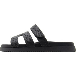 Steve Madden Δερμάτινα Γυναικεία Σανδάλια Μαύρα SM11003028-841