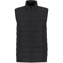Barbour Αμάνικο Ανδρικό Μπουφάν Puffer Μαύρο MGI0300-BK11