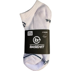 Basehit Ανδρικές Κάλτσες Κοντές Λευκές 2Pack 242.BU08.46