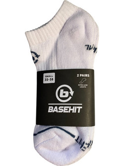 Basehit Ανδρικές Κάλτσες Κοντές Λευκές 2Pack 242.BU08.46