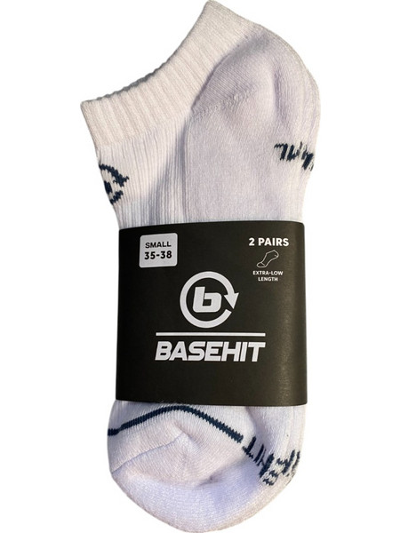Basehit Ανδρικές Κάλτσες Κοντές Λευκές 2Pack 242.BU08.46