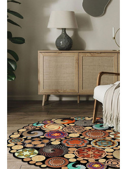 Conceptum Hypnose Χαλί Στρογγυλό 120cm Hmnt971 Natural Multi