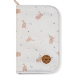 Saro Cotton Bunnies Θήκη Βιβλιαρίου Υγείας Γκρι 28.5x19cm