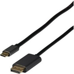 EFB Elektronik Καλώδιο DisplayPort 1.4 to USB-C Male 2m Black EBUSBC-DP14K.2