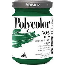 Maimeri Polycolor 305 Brilliant Green Deep Ακρυλικό Χρώμα Ζωγραφικής 140ml
