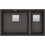 Franke Kubus 2 KNG 160 Υποκαθήμενος Νεροχύτης Γρανίτη Slate Grey 76x46cm