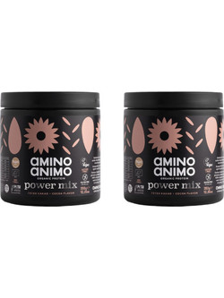 Amino Animo Organic Power Mix Cocoa Φυτική Πρωτεΐνη Χωρίς Λακτόζη & Γλουτένη 2x350gr