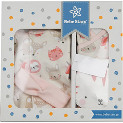 Bebe Stars Σετ Ρούχων για Νεογέννητο Κορίτσι Bunny Ροζ 5τμχ