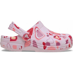 Crocs Vday Παιδικά Παπούτσια Θαλάσσης για Κορίτσι Ανατομικά Ροζ 209754-7CI