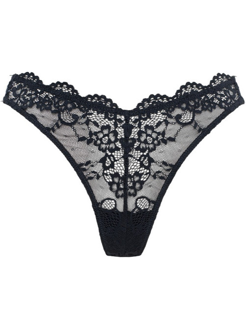 Guess Belle Γυναικείο String με Δαντέλα Μαύρο O3RE08KBBT0-JBLK