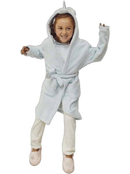 Zippy Παιδική Ρόμπα Fleece Χειμωνιάτικη Γαλάζια 31047267003