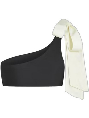 Karl Lagerfeld Bikini Top με Έναν Ώμο Μαύρο B2W46027-999