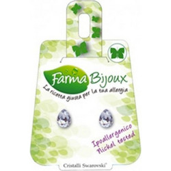 Farma Bijoux Γυναικεία Σκουλαρίκια Καρφωτά από Ορείχαλκο με Swarovski 47C60