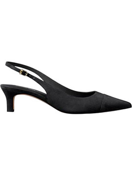 Michael Kors Γόβες Suede Slingback με Τακούνι Στιλέτο Μαύρες 40T6AMMP1S-001