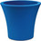 Plastona City Γλάστρα Στρογγυλή Πλαστική Γαλάζια 20x17.5cm 10.11.0012