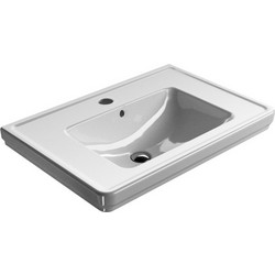 GSI Classic Κρεμαστός Νιπτήρας Μπάνιου Πορσελάνης 75x50cm Λευκός 8787-300