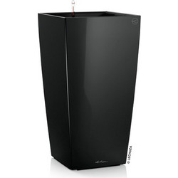 Lechuza Cubico 30 Premium Αυτοποτιζόμενη Γλάστρα Εξωτερικού Χώρου Τετράγωνη Πλαστική Μαύρη 29.5x29.5x56.5cm