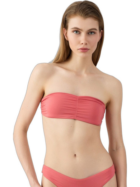 Minerva Hutu Bikini Top Strapless Κοραλί 90-9270B