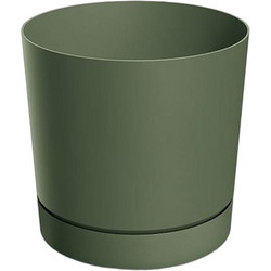 Next Γλάστρα Στρογγυλή Πλαστική Πράσινη 17.8x17.5cm 33543-05