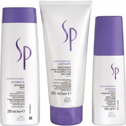 Wella SP Hydrate Σετ Περιποίησης Μαλλιών Σαμπουάν 250ml + Conditioner 200ml + Lotion 125ml