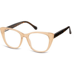 Sunoptic CP105F Γυναικείος Σκελετός Γυαλιών Οράσεως Κοκάλινος Μαύρος Μπεζ