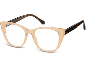 Sunoptic CP105F Γυναικείος Σκελετός Γυαλιών Οράσεως Κοκάλινος Μαύρος Μπεζ