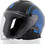 Str Avio Black Blue Κράνος Μηχανής Jet