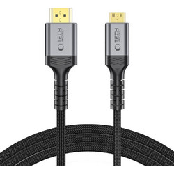 Tech-Protect Καλώδιο HDMI 2.1 Braided HDMI Male to Mini HDMI Male 2m Black 5906302323708